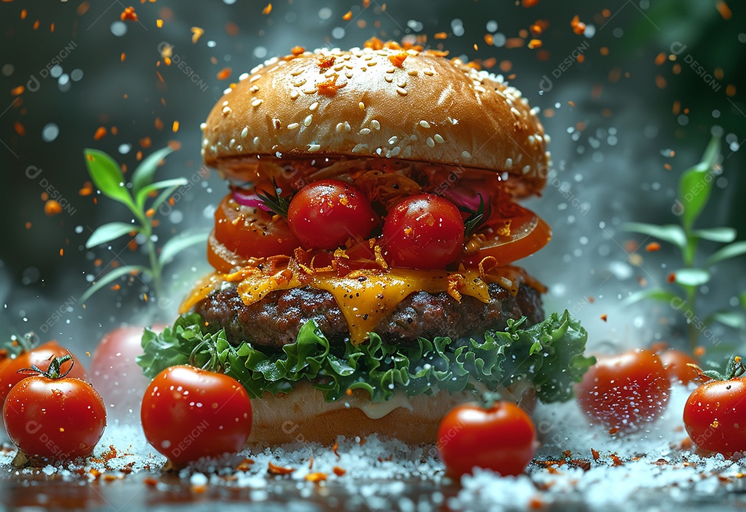 Fotografia de alimentos com Zinger Burger