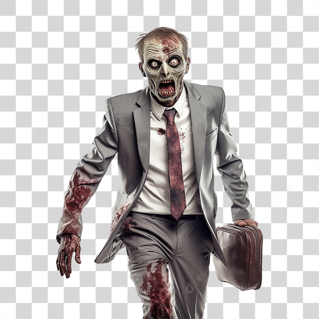 Zoombie Halloween PNG Transparente