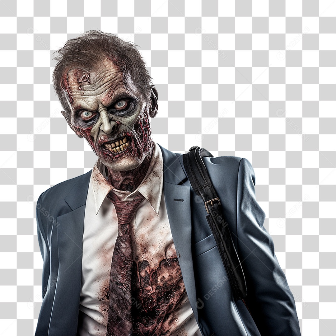 Zoombie Halloween PNG Transparente