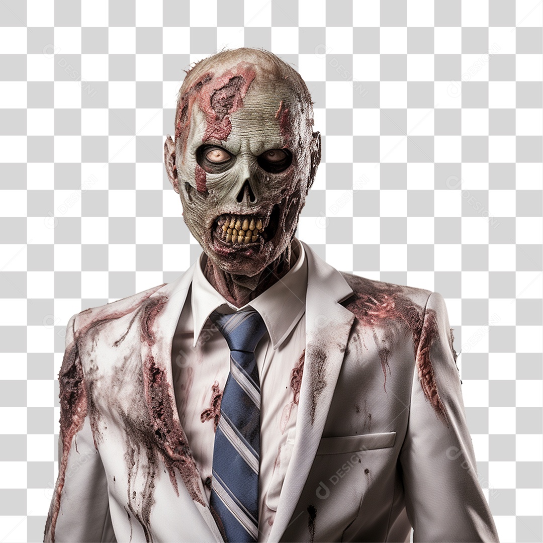 Zoombie Halloween PNG Transparente