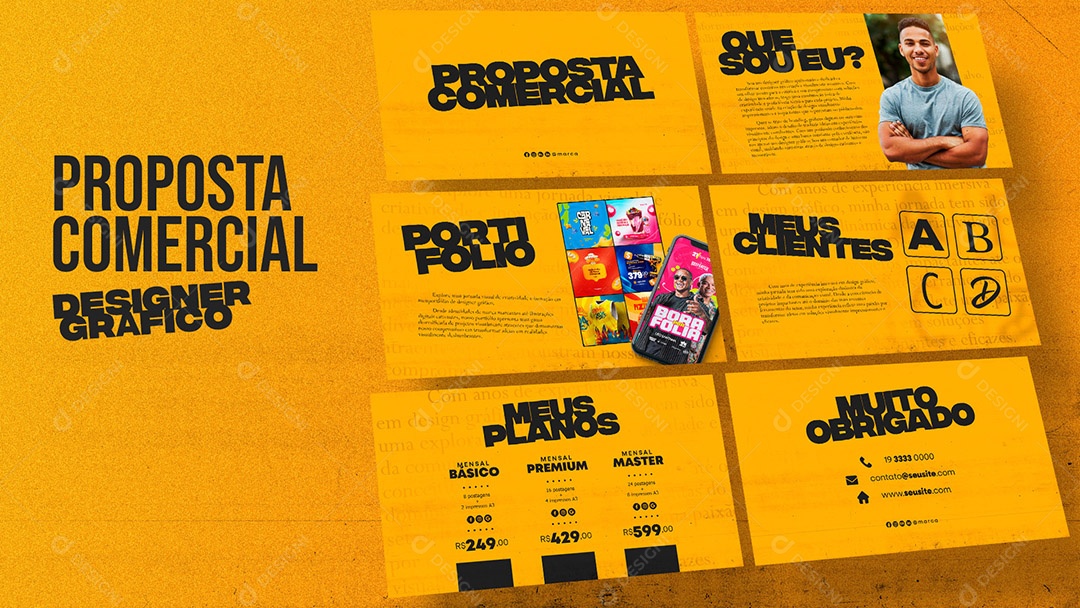 Proposta Comercial Designer Gráfico PSD Editável