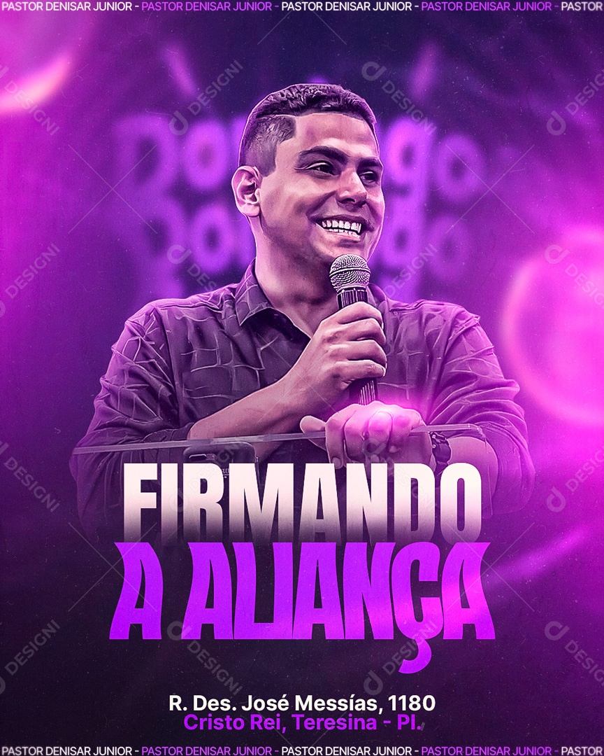 Social Media Flyer Firmando a Aliança PSD Editável