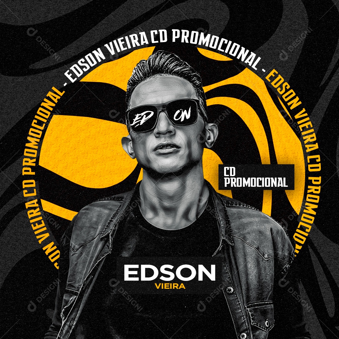 Social Media Flyer Edson Vieira PSD Editável