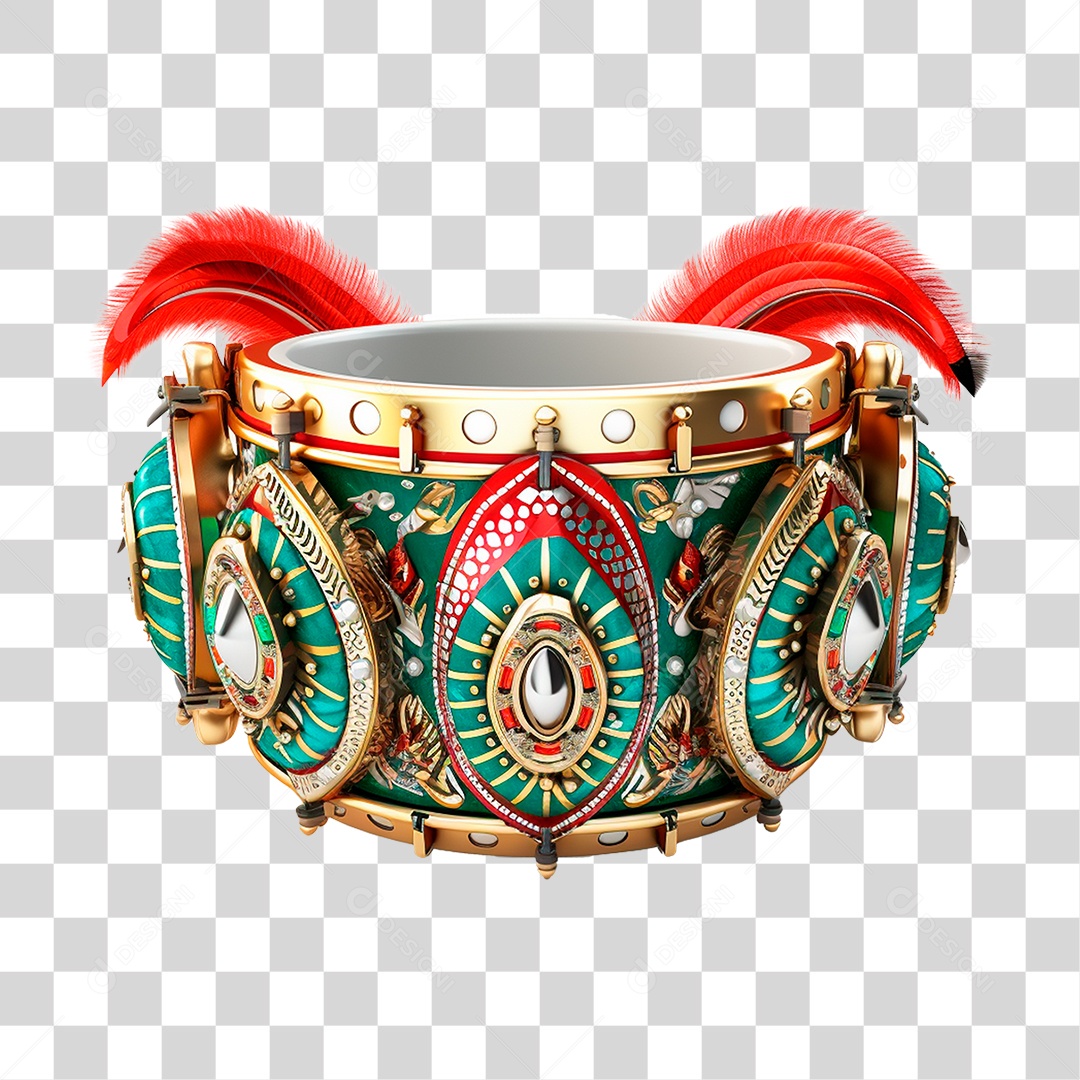 Tambor de Carnaval PNG Transparente