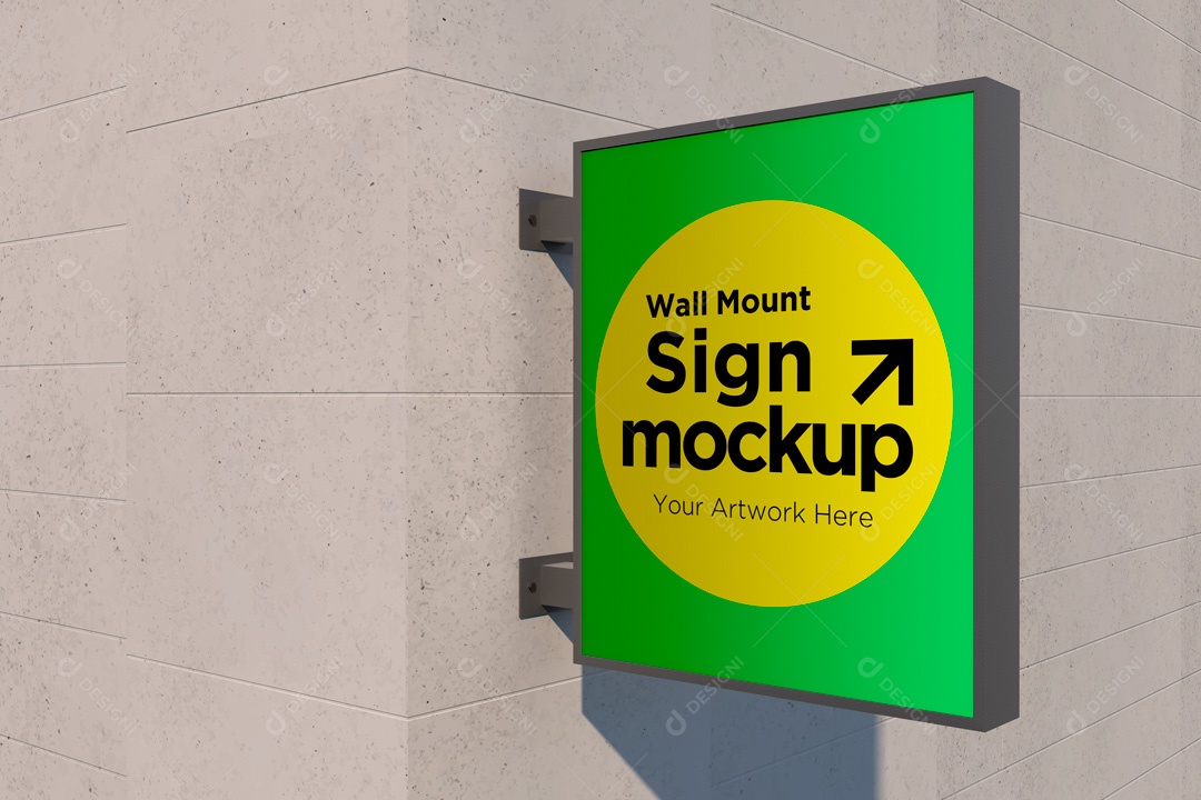 Mockup De Placa PSD Editável