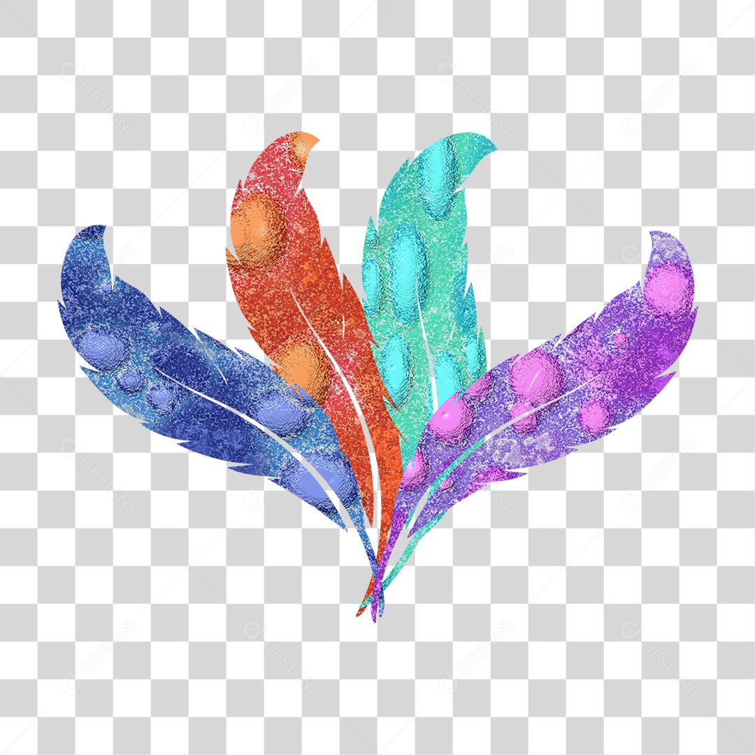 Penas De Carnaval PNG Transparente