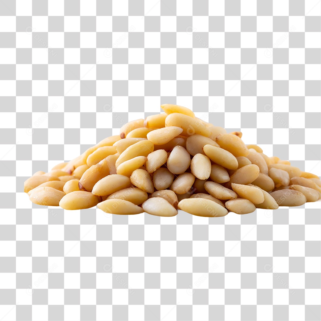 Grãos de Pinhões Descascados PNG Transparente