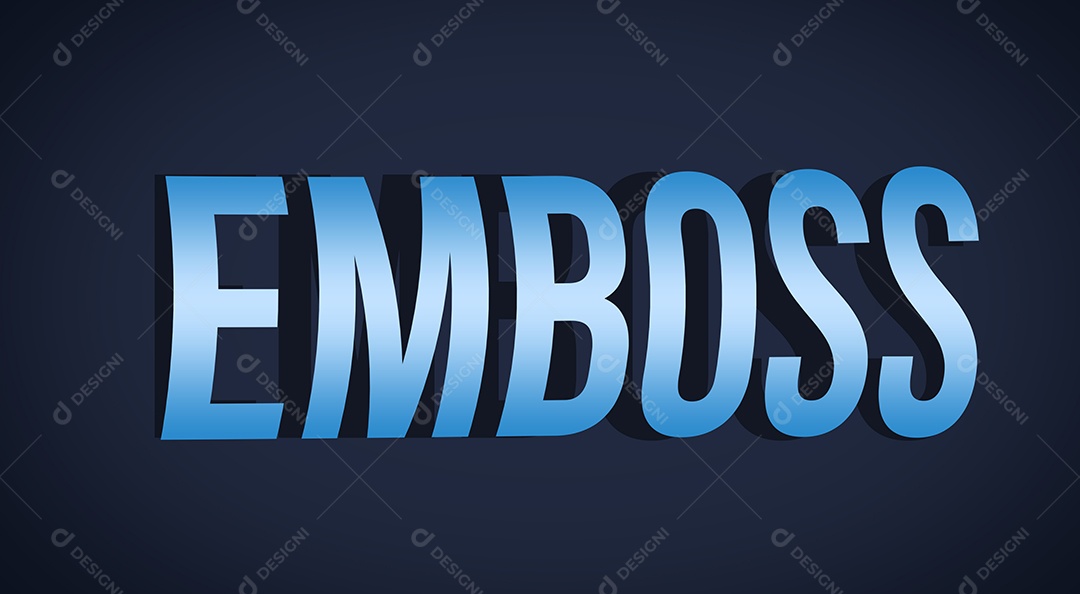 Efeito de Texto Emboss Gravar PSD Editável