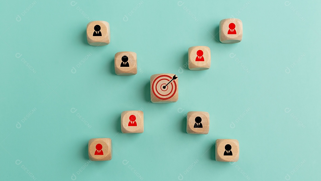 Blocos de madeira sobre fundo isolado