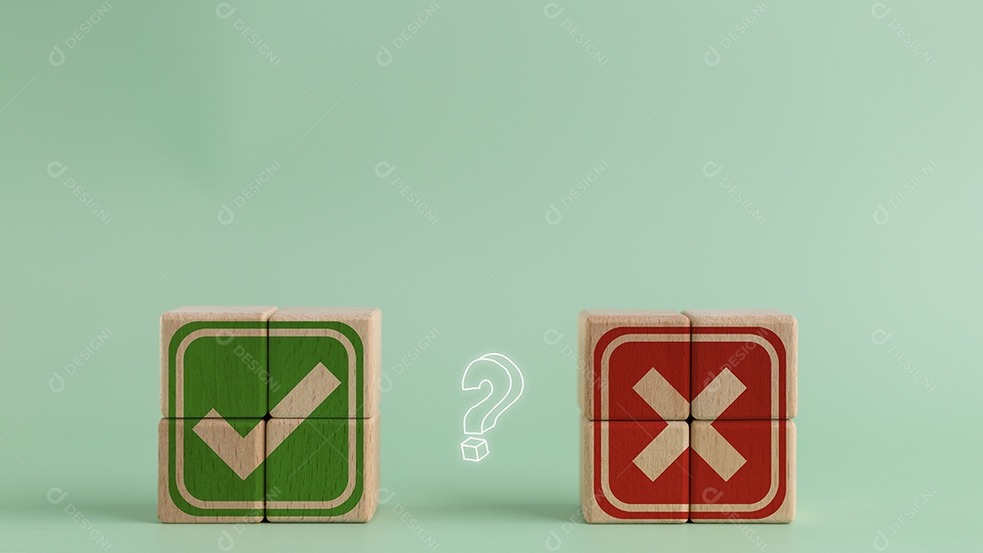 Blocos de madeira sobre fundo isolado