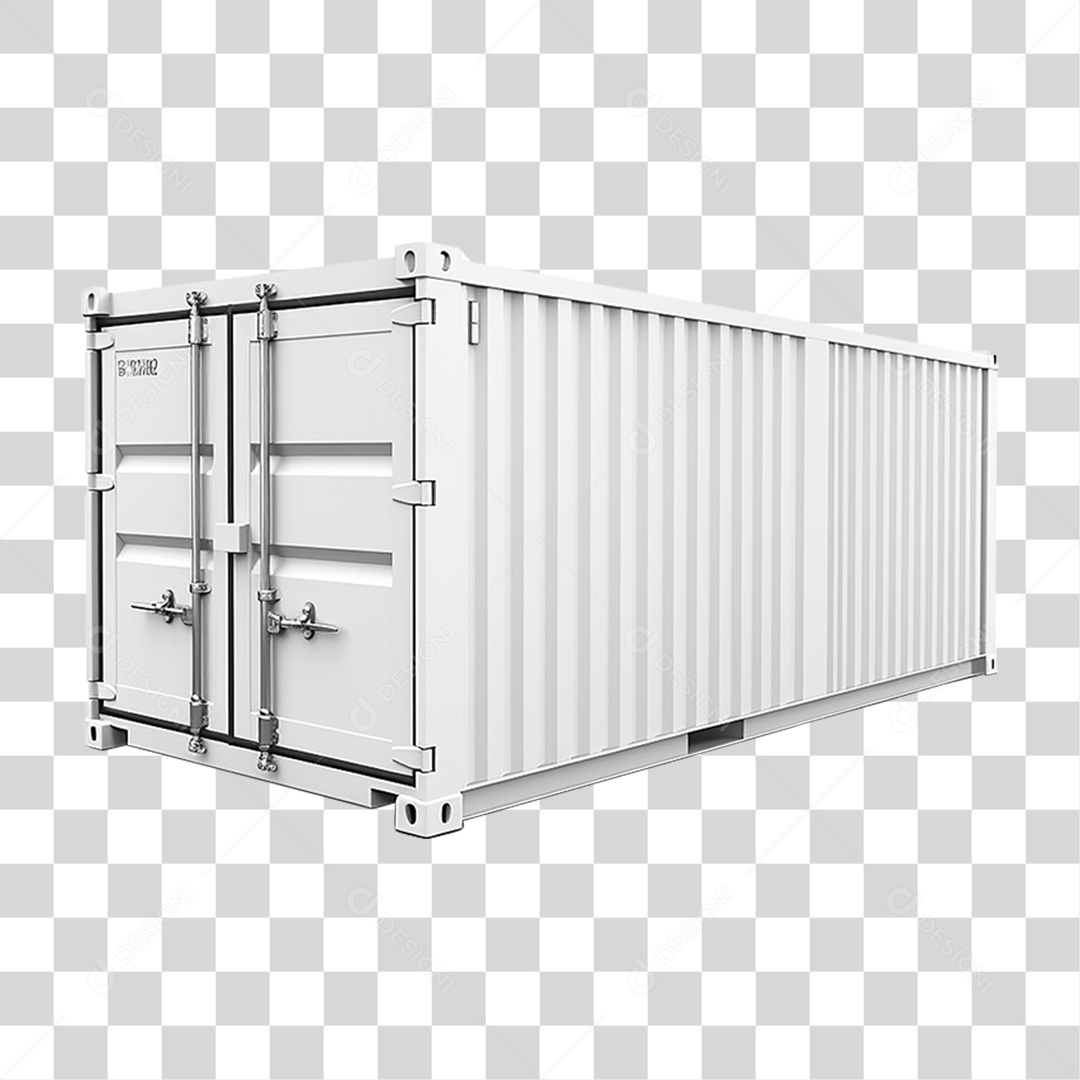 Contêiner Metal Cargas PNG Transparente