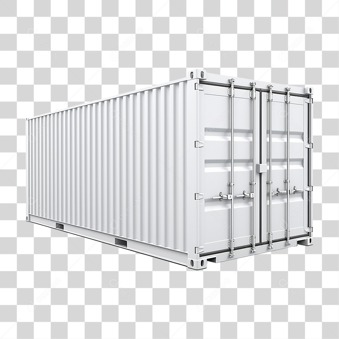 Contêiner Metal Cargas PNG Transparente