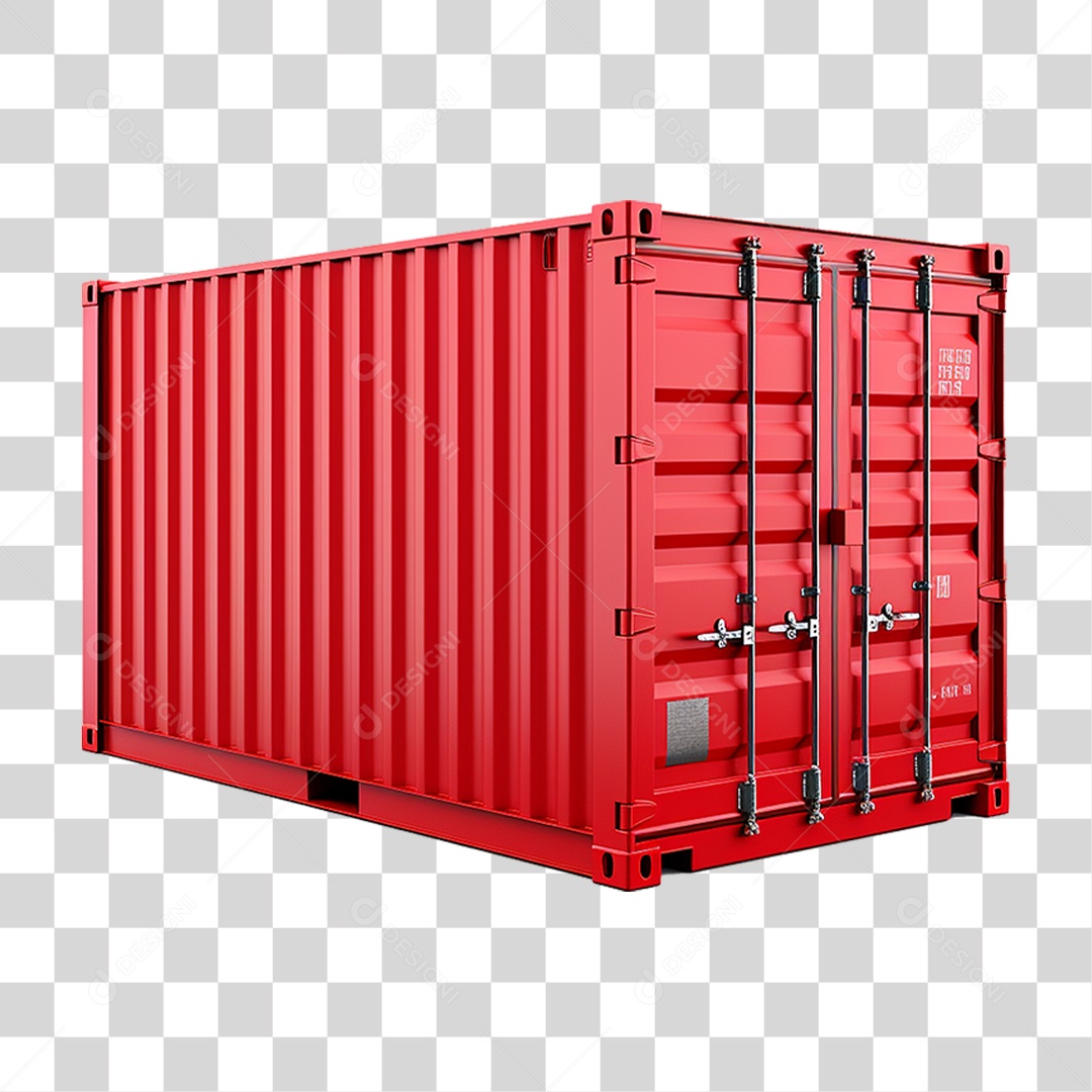 Contêiner Metal Cargas PNG Transparente