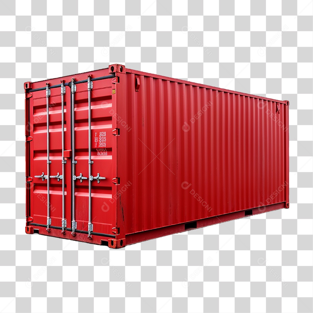 Contêiner Metal Cargas PNG Transparente