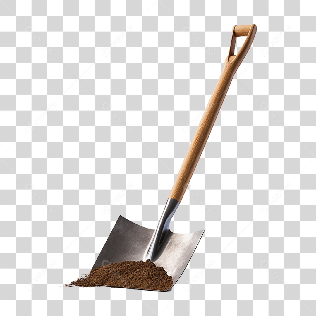 Pá de Metal PNG Transparente