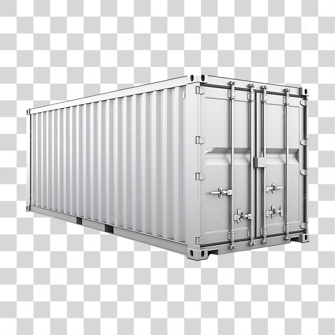 Contêiner Metal Cargas PNG Transparente