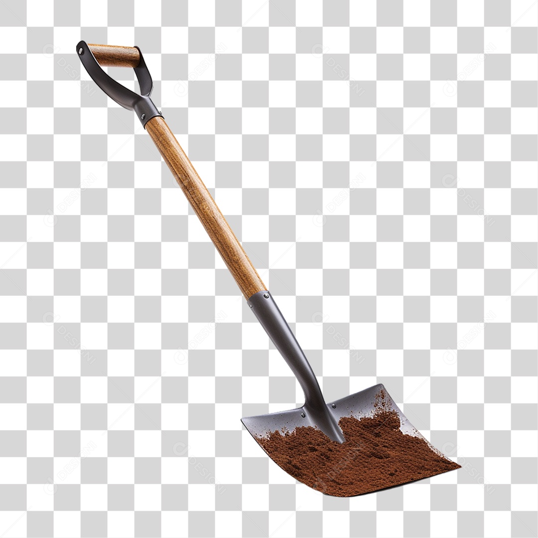 Pá de Metal PNG Transparente