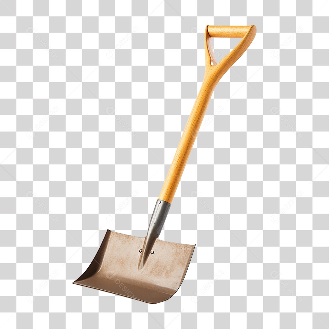 Pá de Metal PNG Transparente