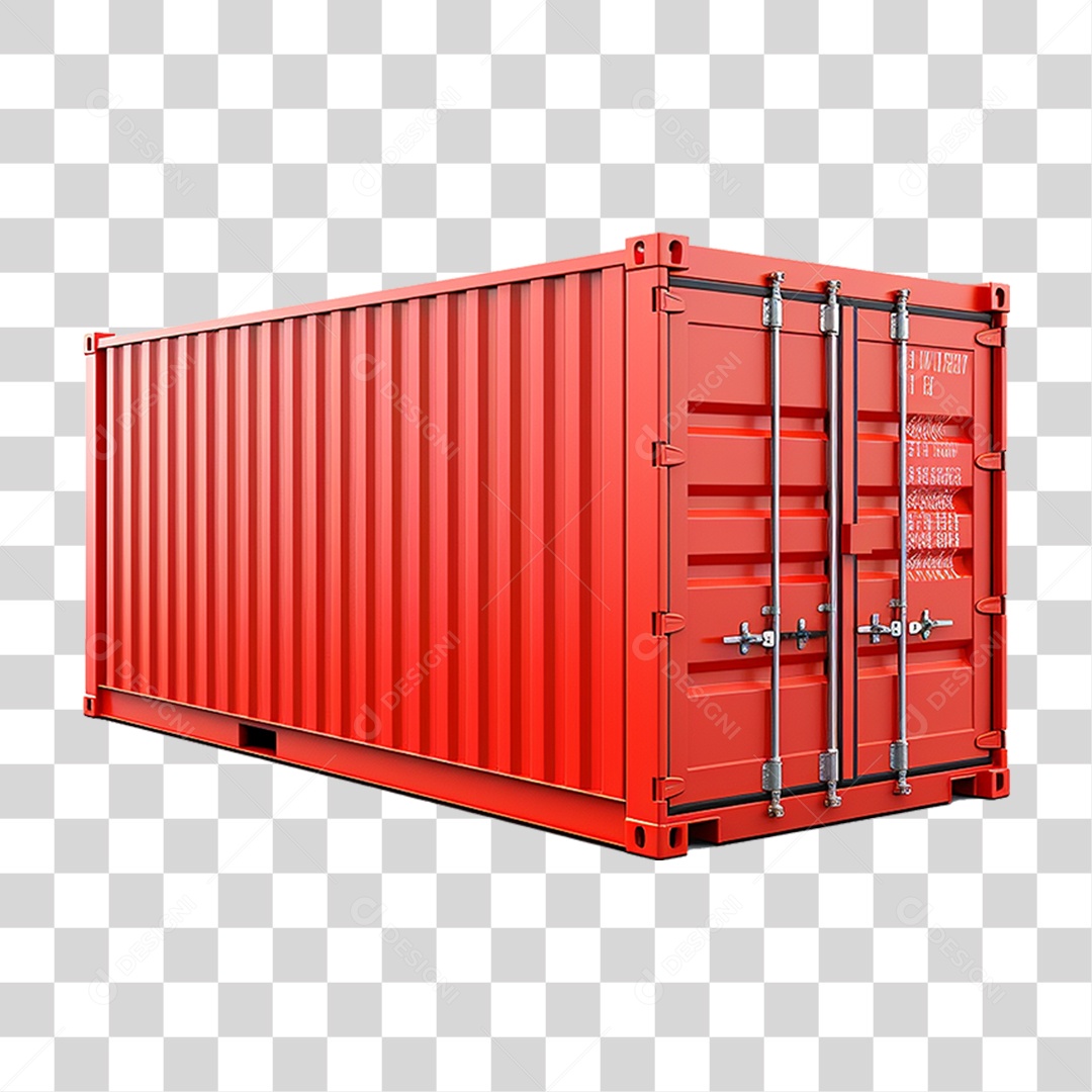 Contêiner Metal Cargas PNG Transparente