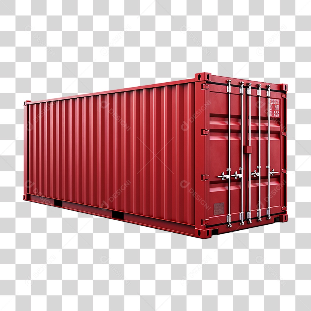 Contêiner Metal Cargas PNG Transparente