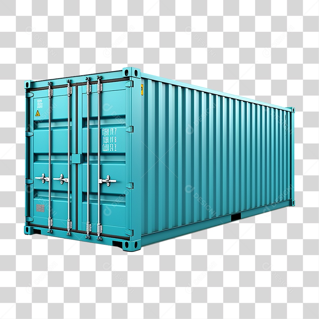 Contêiner Metal Cargas PNG Transparente