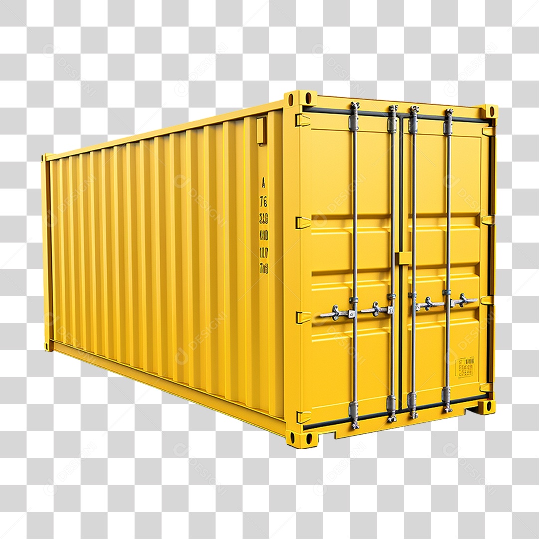 Contêiner Metal Cargas PNG Transparente