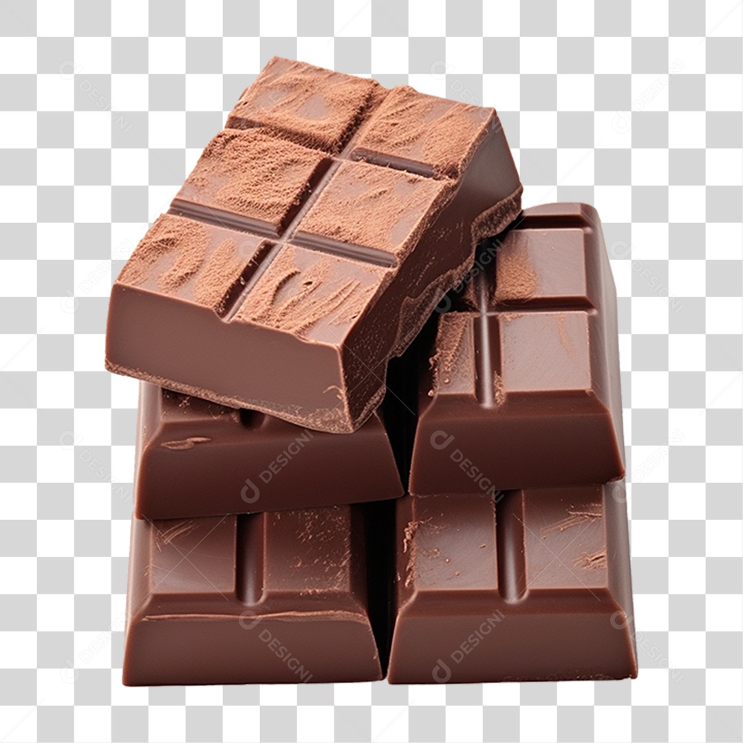 Barras de Chocolate PNG Transparente