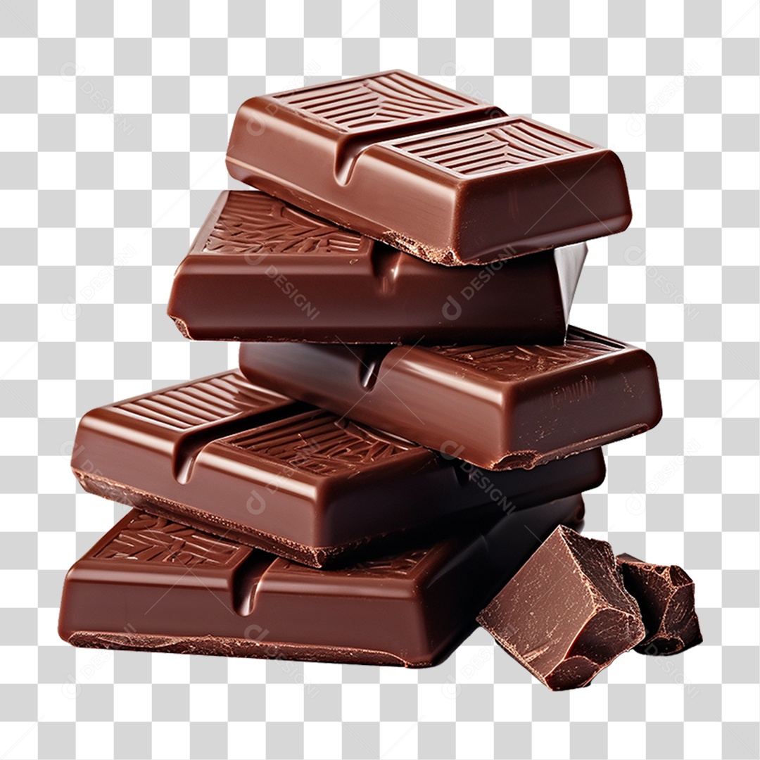 Barras de Chocolate PNG Transparente