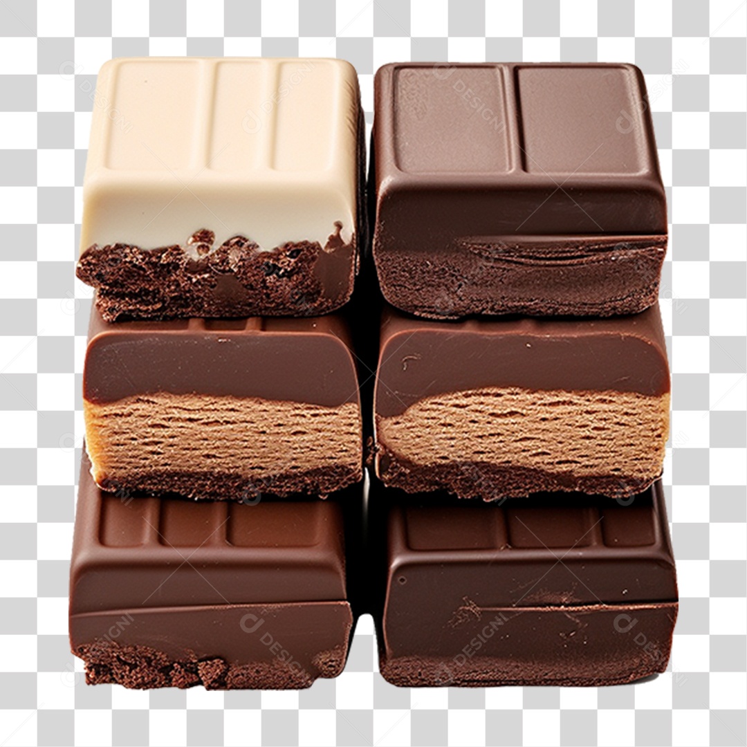 Barras de Chocolate PNG Transparente