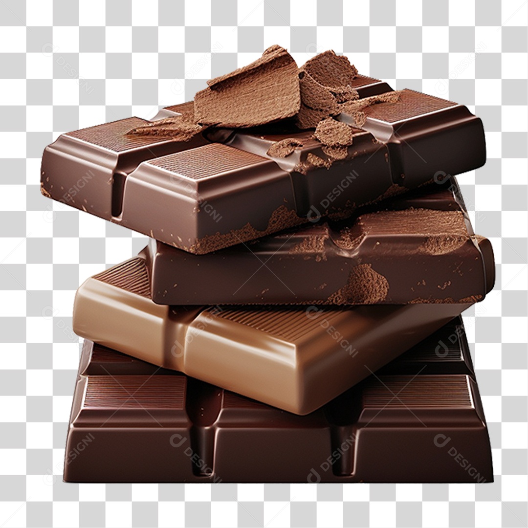 Barras de Chocolate PNG Transparente