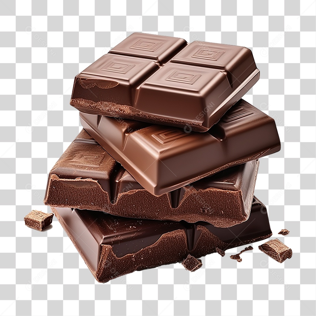 Barras de Chocolate PNG Transparente