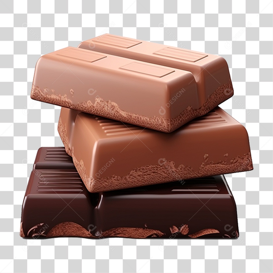 Barras de Chocolate PNG Transparente