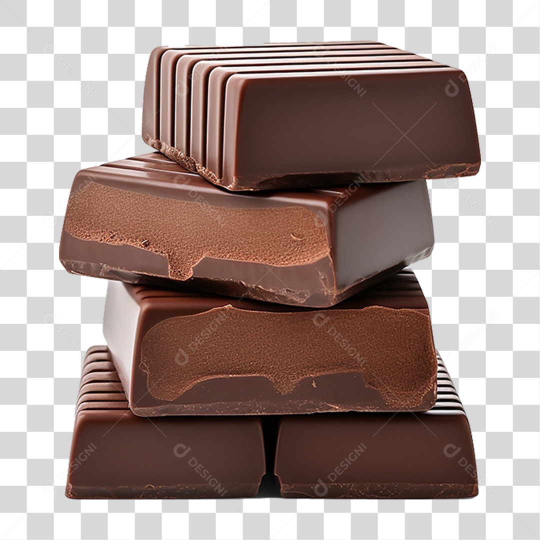 Barras de Chocolate PNG Transparente