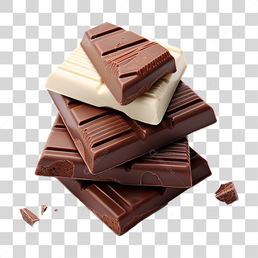 Barras de Chocolate PNG Transparente