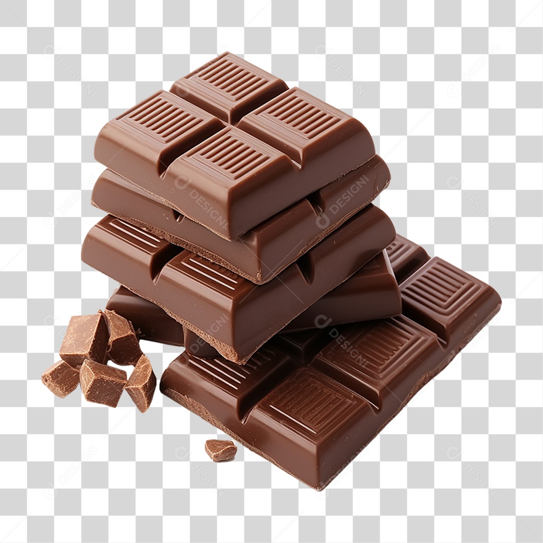 Barras de Chocolate PNG Transparente