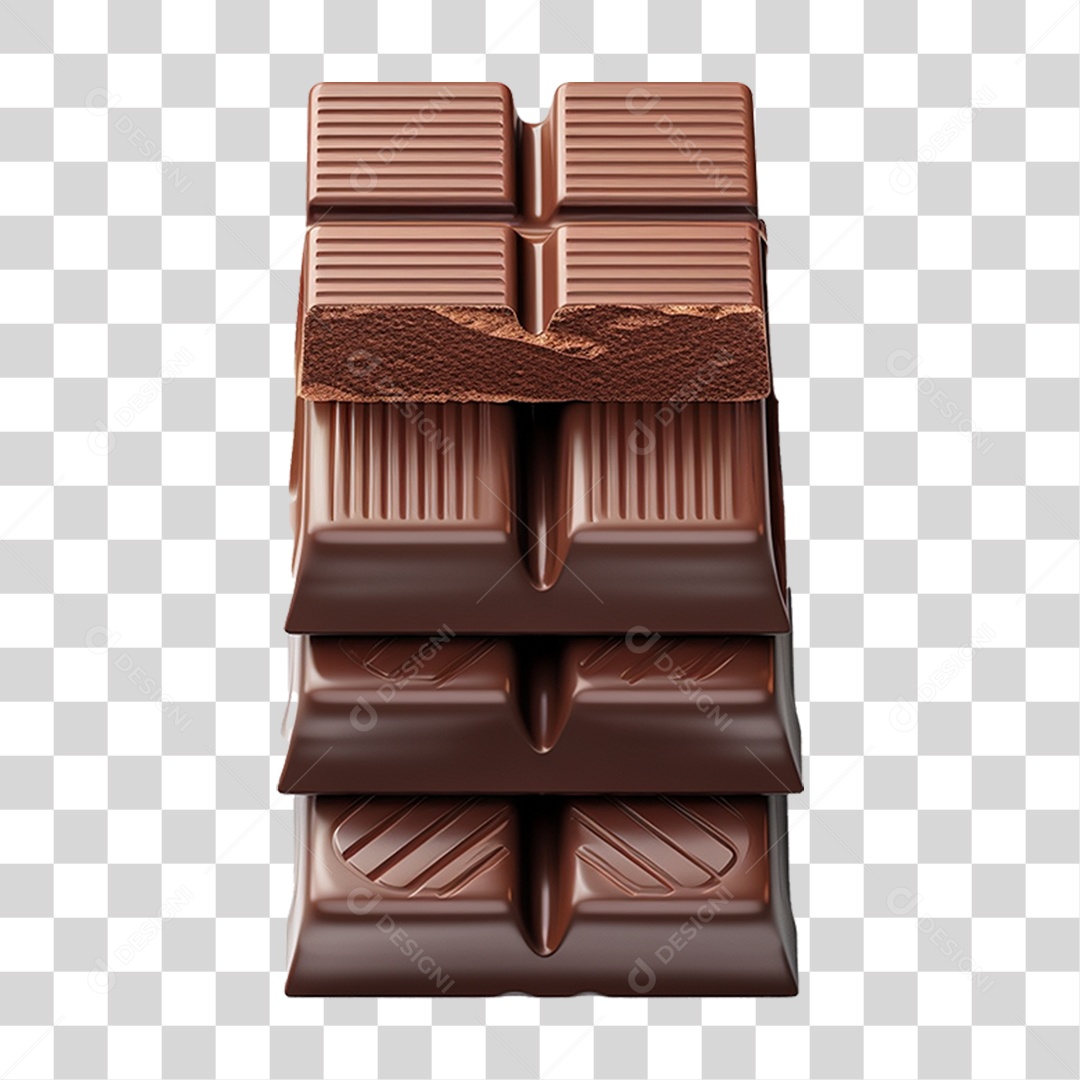 Barras de Chocolate PNG Transparente