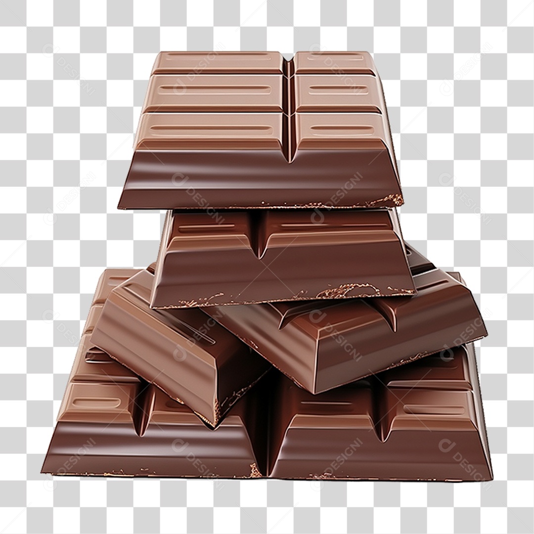 Barras de Chocolate PNG Transparente