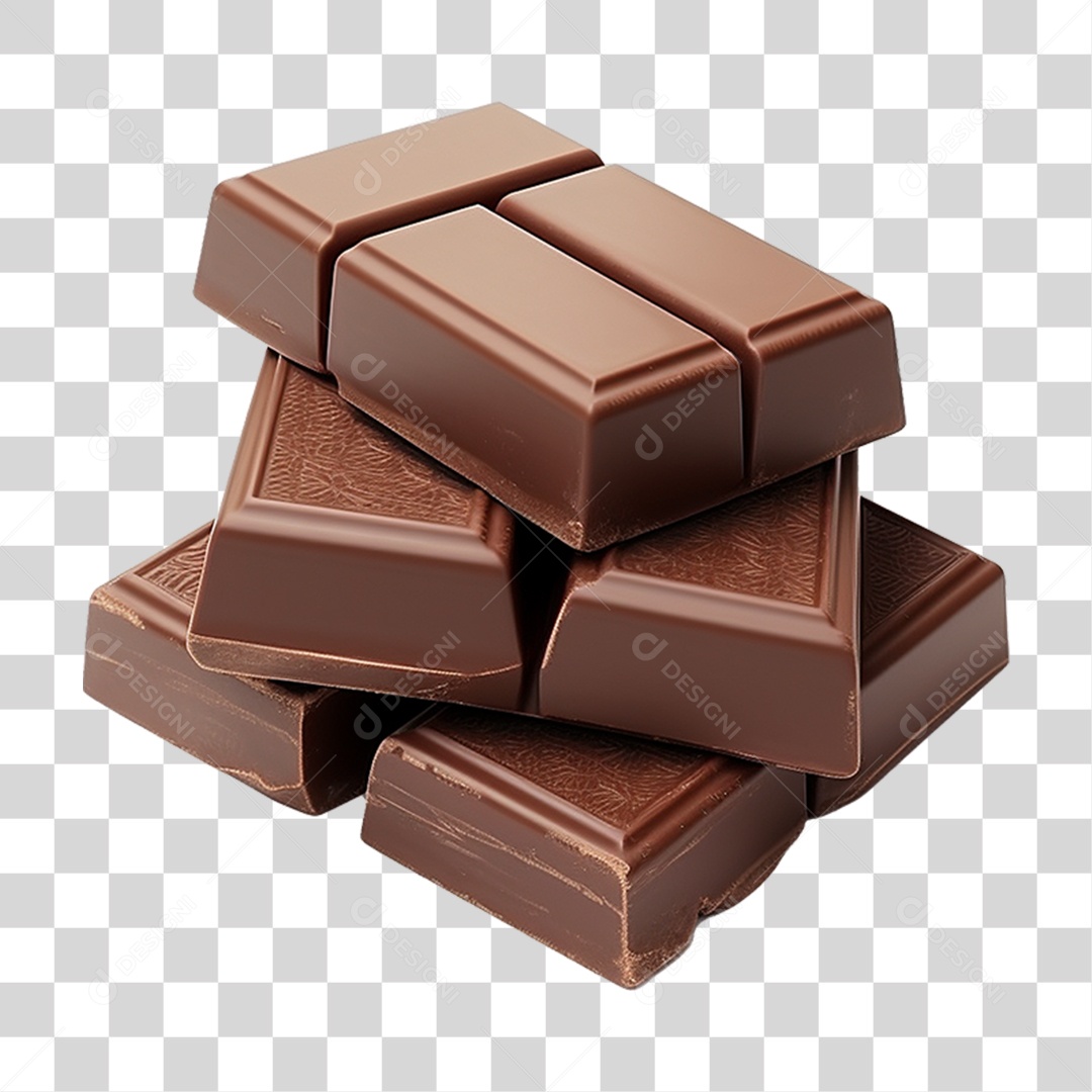 Barras de Chocolate PNG Transparente