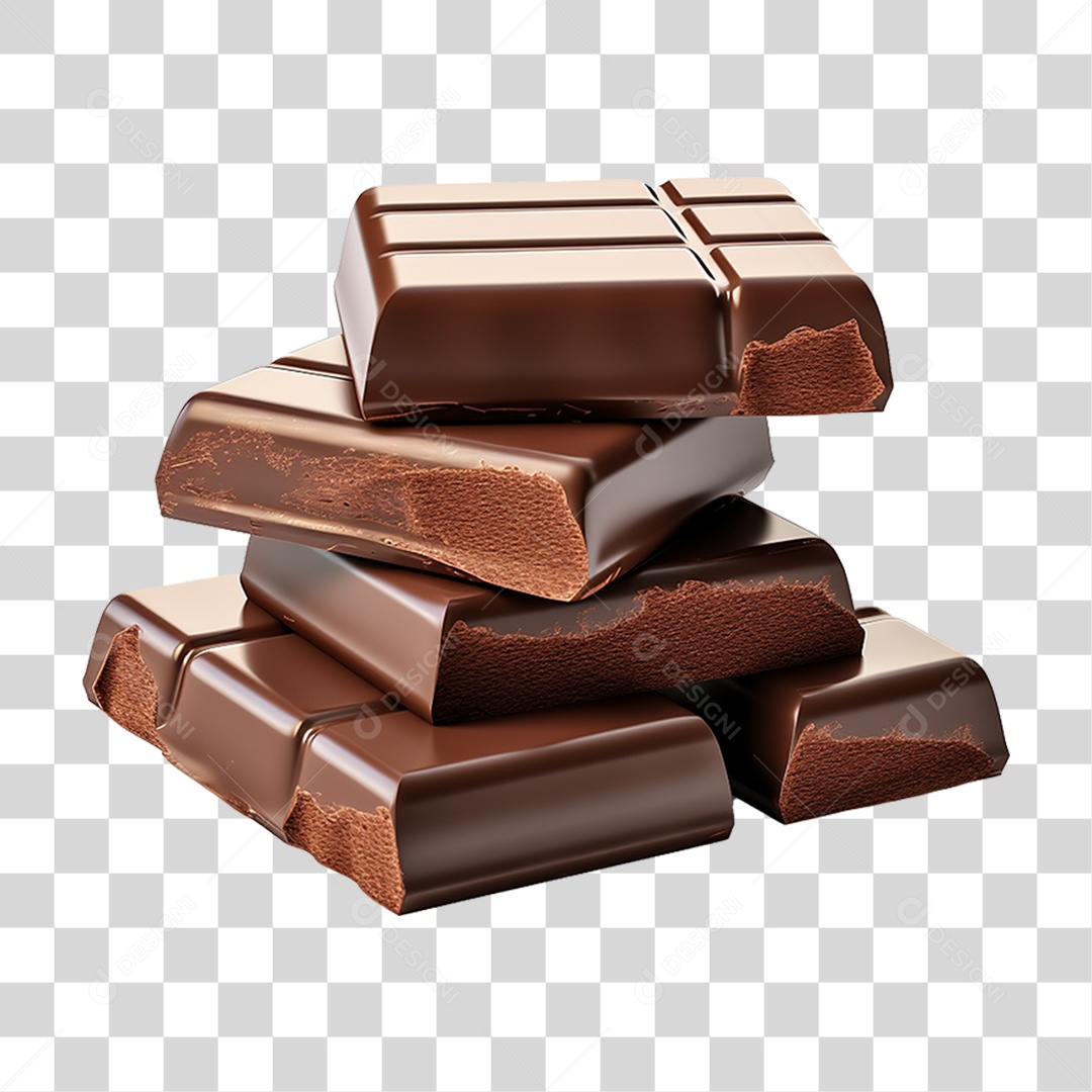Barras de Chocolate PNG Transparente