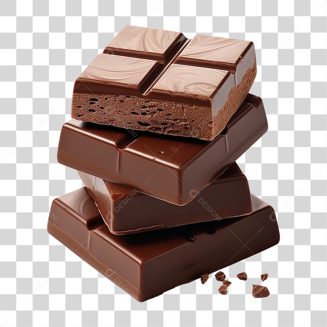 Barras de Chocolate PNG Transparente
