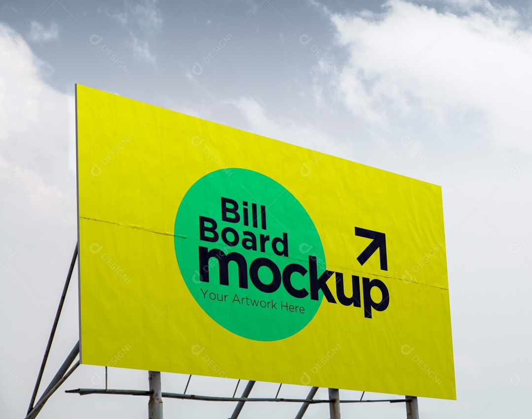 Mockup Placa De Outdoor PSD Editável