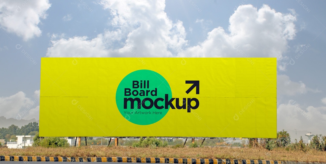 Mockup Placa De Outdoor PSD Editável