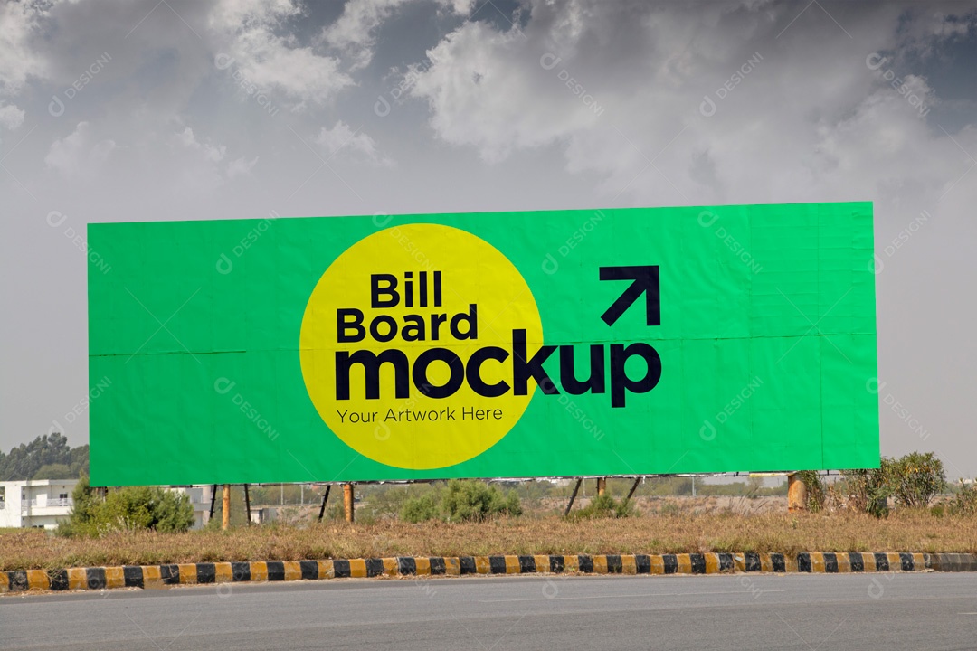 Mockup Placa De Outdoor PSD Editável