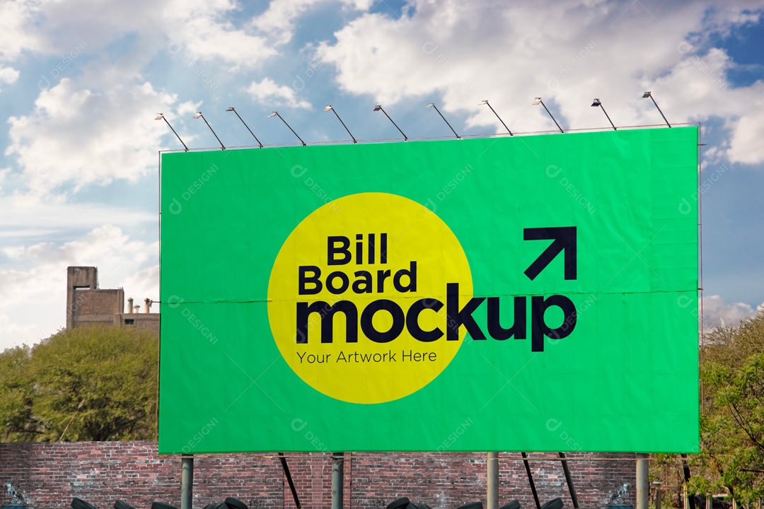 Editable PSD Outdoor Board Mockup