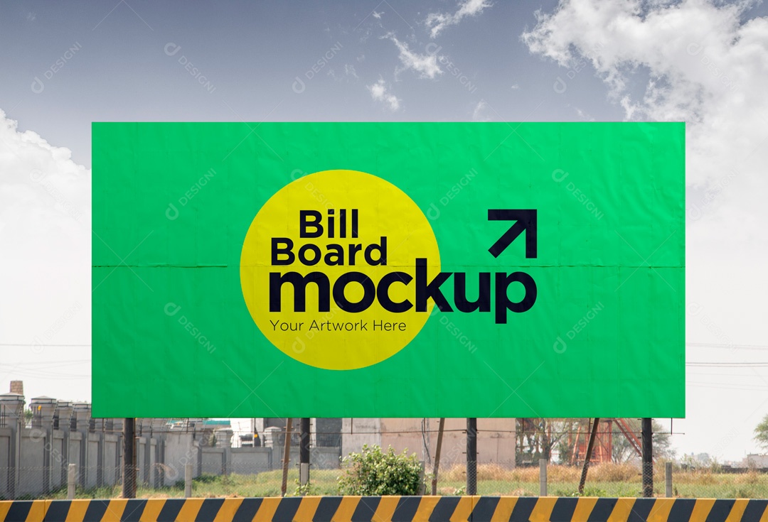 Editable PSD Outdoor Board Mockup