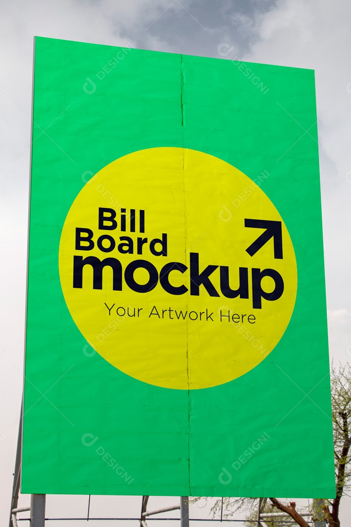 Mockup Placa De Outdoor PSD Editável