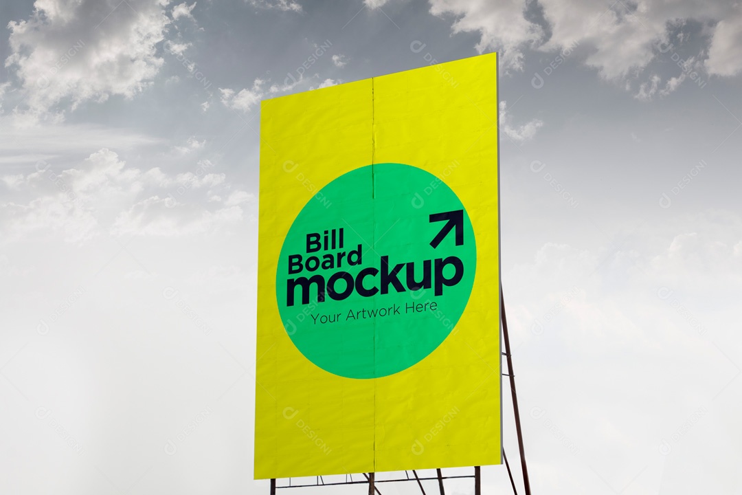 Mockup Placa De Outdoor PSD Editável