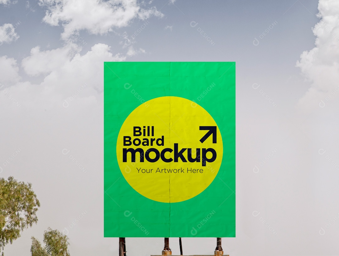 Mockup Placa De Outdoor PSD Editável