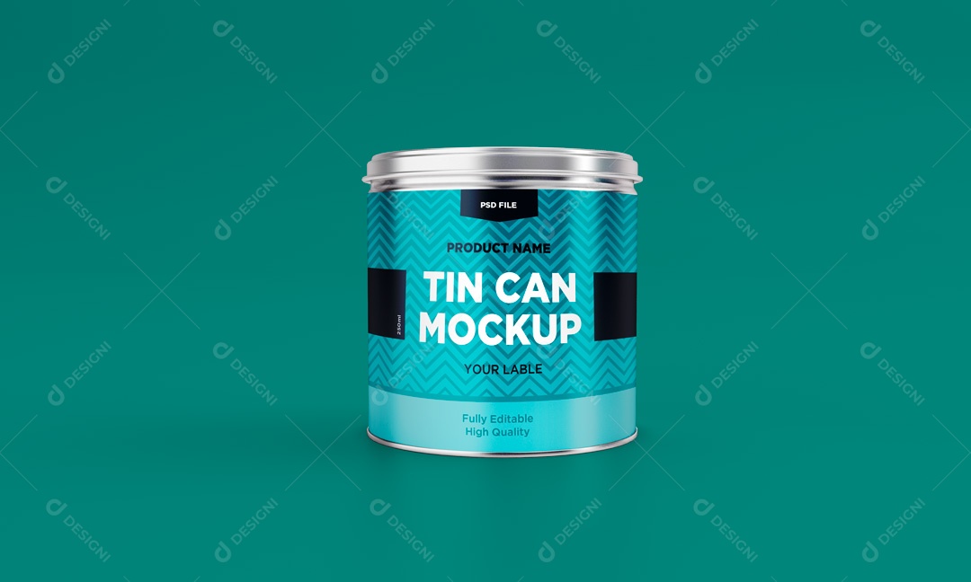 Mockup De Lata PSD Editável
