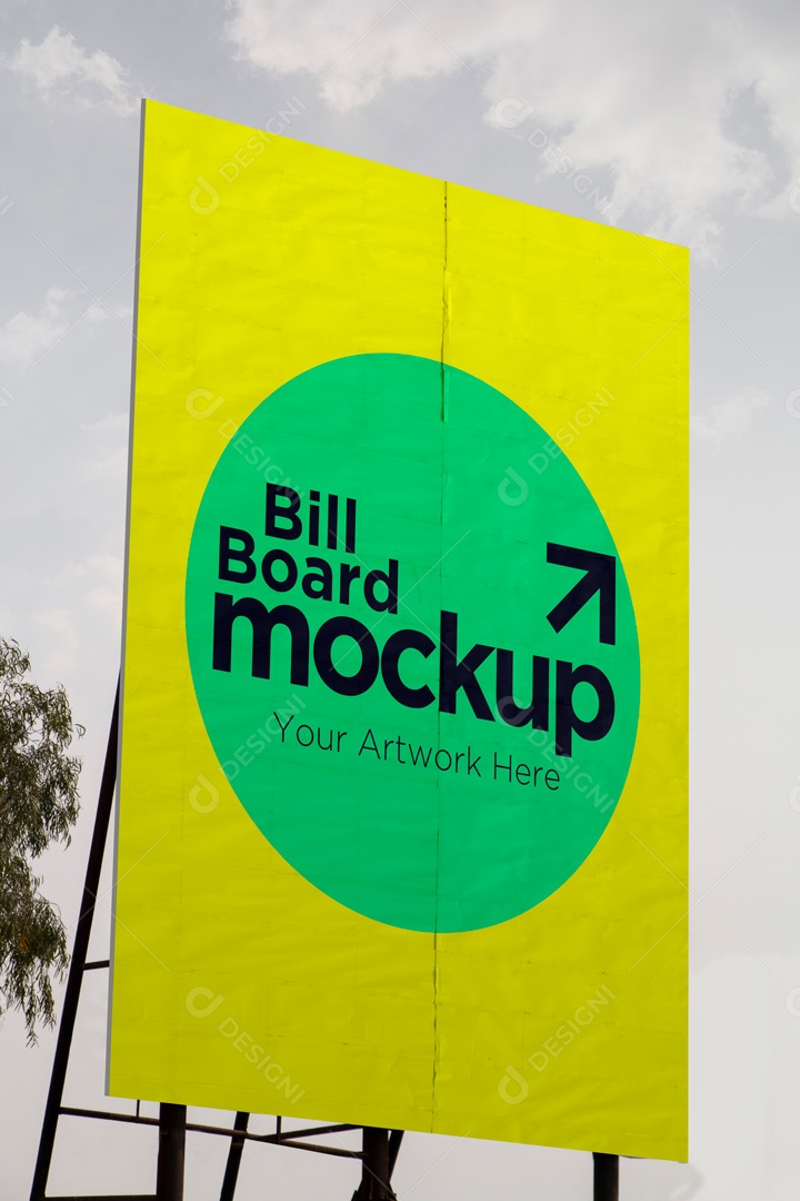 Mockup Placa De Outdoor PSD Editável